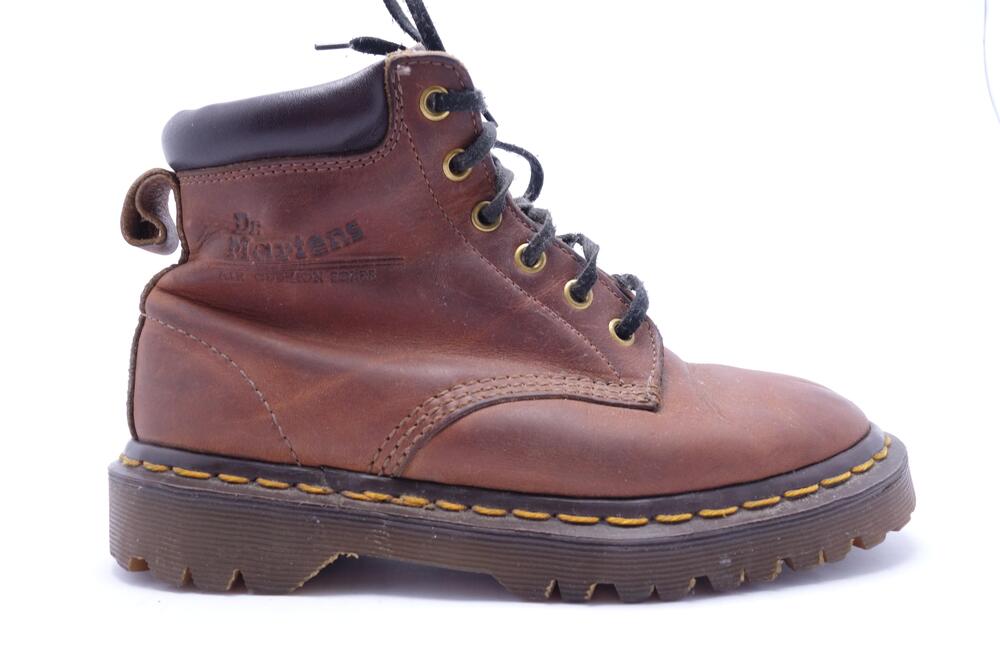 Vintage Dr. Martens Boots Women Size 6 US 4 UK Brown Leather Made In England 90s